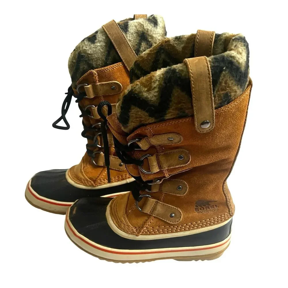 Sorel Joan Of Arctic Knit II Elk Waterproof Insulated Boots - Picture 2 of 9